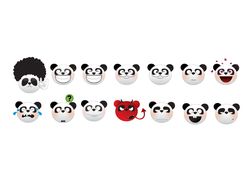 Панда-смайлики для детского портала
