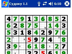 Игра Судоку для КПК