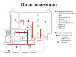 План эвакуации Бар Вишневый