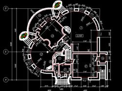 План 1-го этажа загородного дома