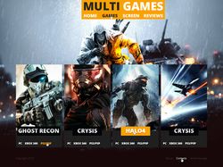 Дизайн сайта "Multi Games"