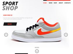 Дизайн сайта "Sport Shop"