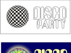 Знак и логотип для вечеринки в стиле диско