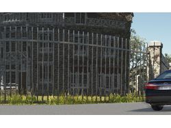 Бесшовный рисунок-панорама для сайта Тойоты Камри