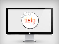 Логотип дизайнерского агенства "tisto-art"