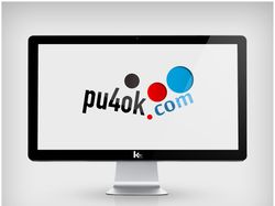 Логотип сайта развлечений "Pu4ok.com"