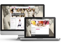 Логотип + Сайт для магазина одежды "Модна Пани"