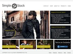 HTML-верстка макета Simplestock