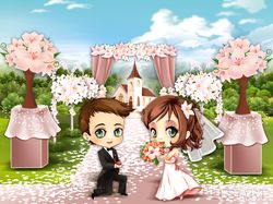 Иллюстрации к игре "Свадебный день"