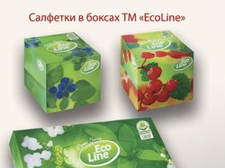 Дизайн упаковки - боксы для салфеток EcoLine