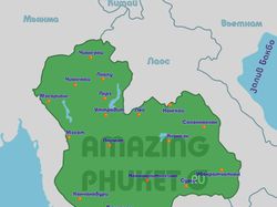 Стилизованная карта Пхукета