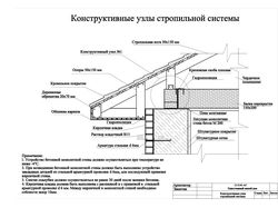 Конструктивные узлы стропильной системе