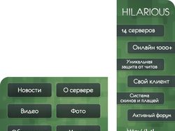 Аватарка + меню vk.com Minecraft server Hilarious