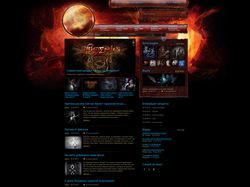 Дизайн сайта металл-группы "Эгида"