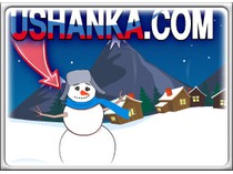 Лыжник))+интерактивный злой снеговик!