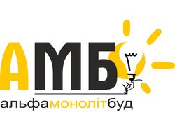 Логотип строительной компании "Альфамонолистрой"