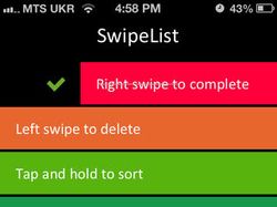 SwipeList