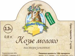 -этикетка- Молоко