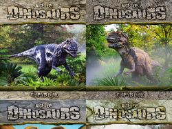 Серия обложек для тетрадей "Age of dinosaurs"