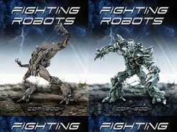 Серия обложек для тетрадей "Fighting robots"