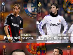 Серия обложек для тетрадей "Football stars"