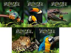 Серия обложек для тетрадей "Jungle"