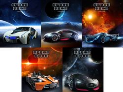 Серия обложек для тетрадей "Space race"