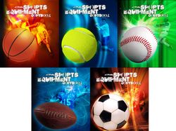 Серия обложек "Sports equipment"