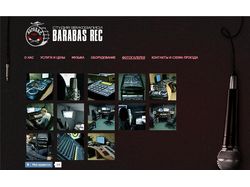 Сайт студии звукозаписи «Barabas records»