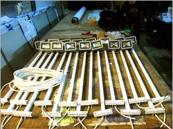 Прожектора. Вывеска из композита+ печать