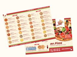 Буклет для пицерии Mr.Pizza