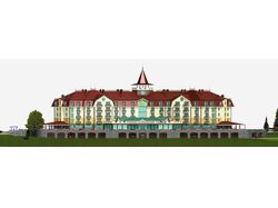 Гостиничный комплекс в  Закарпатье. Фасад B