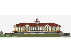 Гостиничный комплекс в  Закарпатье. Фасад C