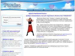 дизайн сайта агенства Paraiso (Испания)