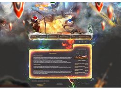 Дизайн сайта игрового сервера "Extreme-Pw"