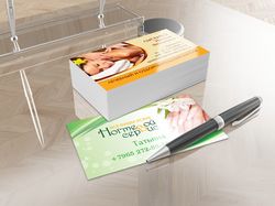 Business cards of "beauty" services