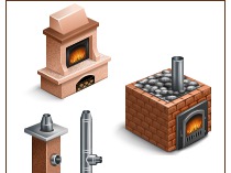 Иконки для firecom.pro (печи, камины, дымоходы)