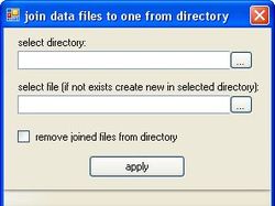 склеивание всех файлов к каталоге в один