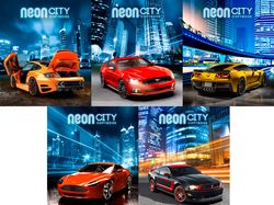 Серия обложек «Neon city»