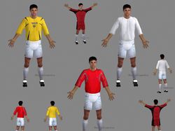 3D-футболист: модель, анимация