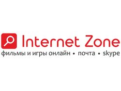 Логотип и вывеска интернет-кафе "Internet Zone"