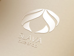 Лого для интернет магазина женской одежды "Slava"