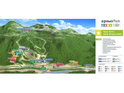 3d карта трасс горнолыжного курорта "Архыз Ski"