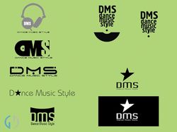 Варианты логотипов для музыкального проекта DMS