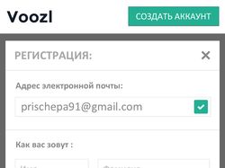 Веб-дизайн новостной сети и блогплатформы Voozl