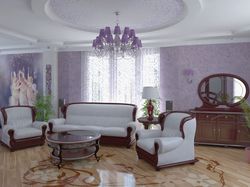 Сиреневая гостиная ракурс 3