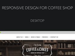 Посадочная страница Coffee&Cakes