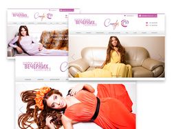 Дизайн интернет-магазина вечерних платьев Candy's