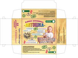 УПАКОВКА ДЕРЕВЯННЫЕ КУБИКИ "АНТОШКА"