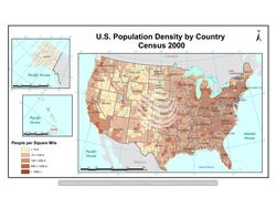 Плотность населения США